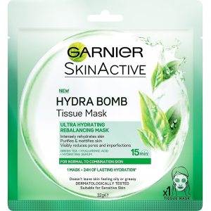 GARNIER SkinActive Hydrabomb Tissue Face Mask Green Tea 32 ml